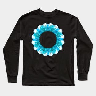 Blue mandala Long Sleeve T-Shirt